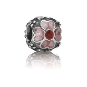 Pandora Pink Enamel Flower Charm